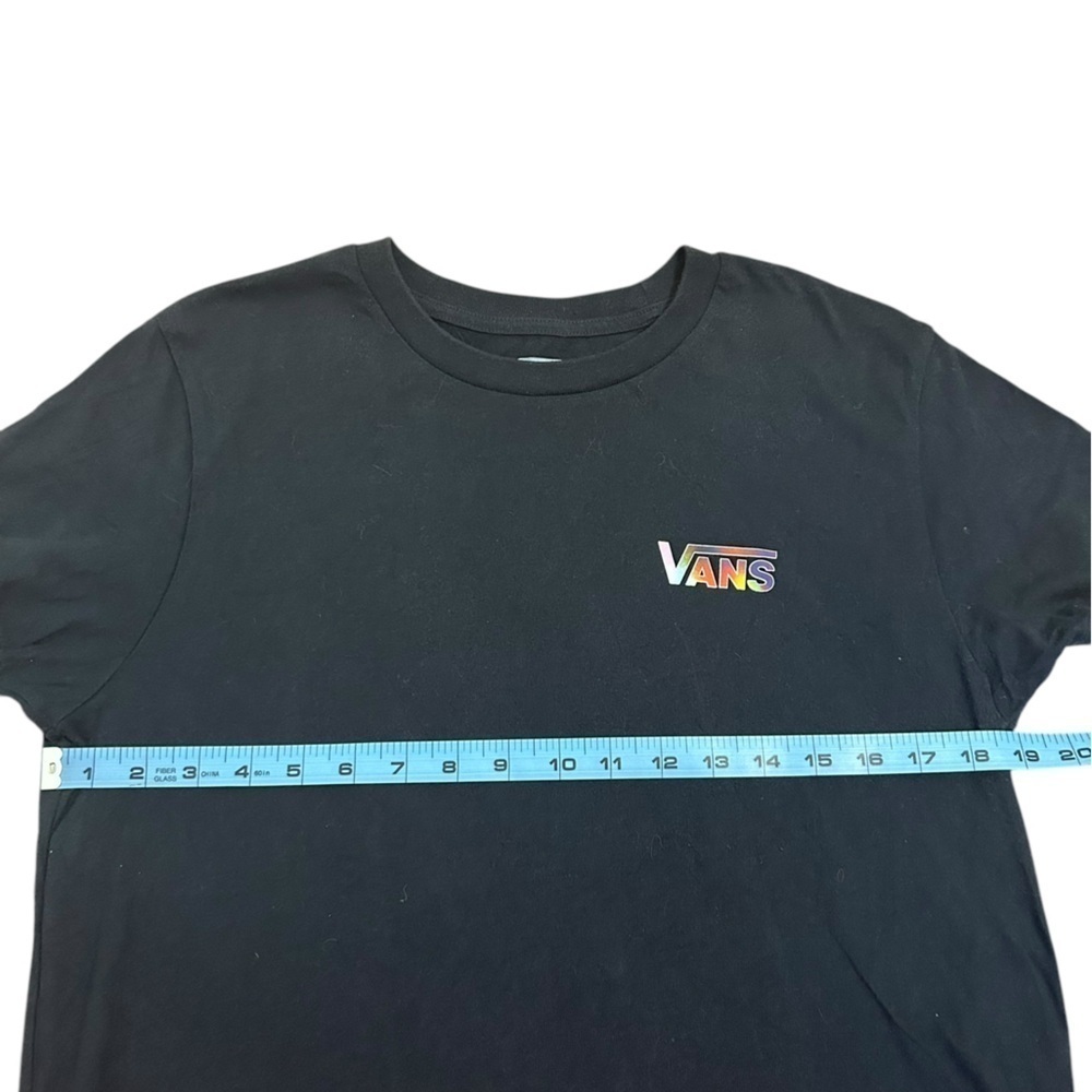 ♥️ Vans Black Pride BFF Graphic Tee T-shirt Comfy Casual Womens Size Medium - Picture 8 of 10